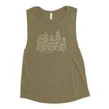 Load image into Gallery viewer, Forest Family Ladies’ Muscle Tank