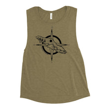 Load image into Gallery viewer, VI Compass Ladies’ Muscle Tank