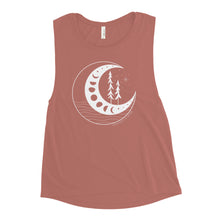 Load image into Gallery viewer, Moon Phases Ladies’ Muscle Tank