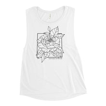 Load image into Gallery viewer, Peony Ladies’ Muscle Tank