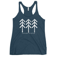 Load image into Gallery viewer, Tree Rings Ladies Racerback Tank