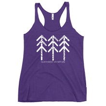 Load image into Gallery viewer, Tree Rings Ladies Racerback Tank