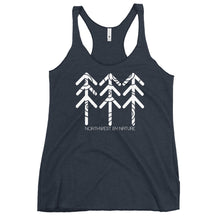 Load image into Gallery viewer, Tree Rings Ladies Racerback Tank