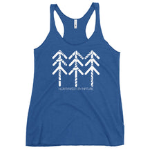 Load image into Gallery viewer, Tree Rings Ladies Racerback Tank