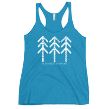 Load image into Gallery viewer, Tree Rings Ladies Racerback Tank