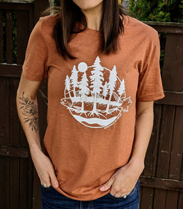 Autumn Salmon Unisex T-shirt