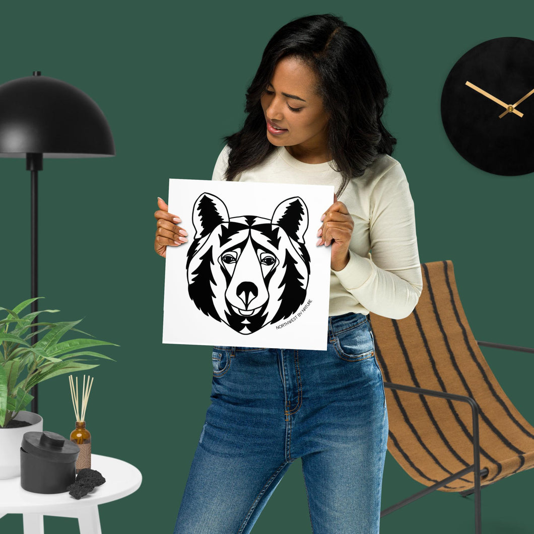 Firry Bear Print