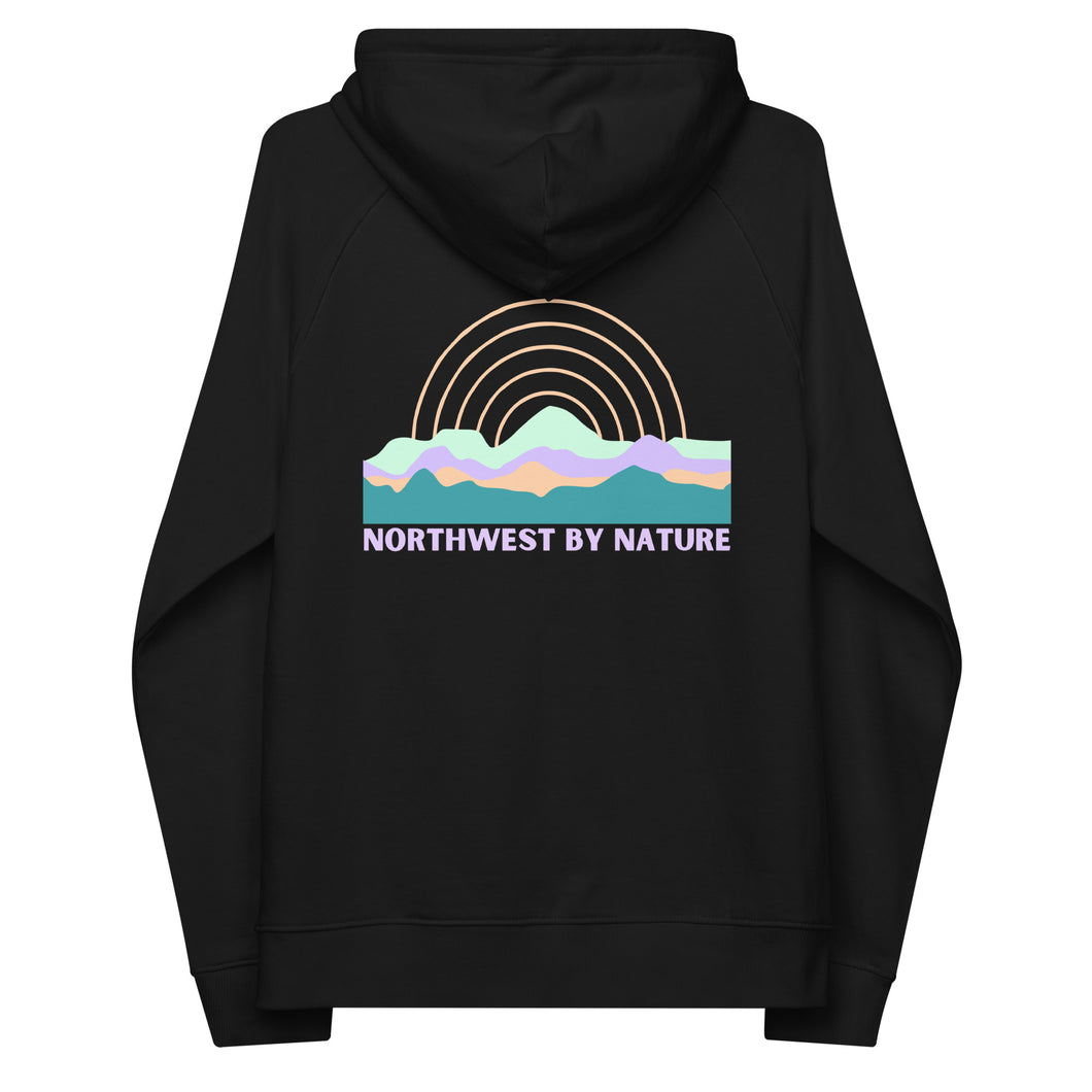 Live Life in Colour Unisex Eco Raglan Hoodie