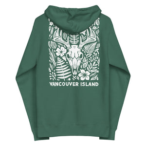 Bones and Botanicals Unisex Zip-up Hoodie