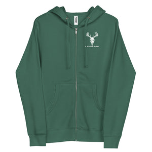 Bones and Botanicals Unisex Zip-up Hoodie