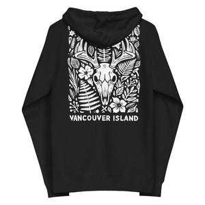 Bones and Botanicals Unisex Zip-up Hoodie