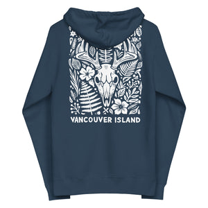 Bones and Botanicals Unisex Zip-up Hoodie