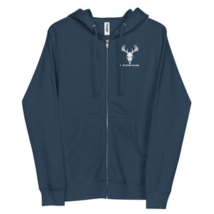 Bones and Botanicals Unisex Zip-up Hoodie