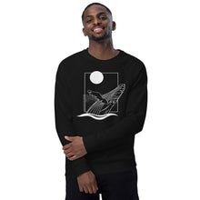 Load image into Gallery viewer, VI Humpback Unisex Organic Raglan Crewneck Sweater
