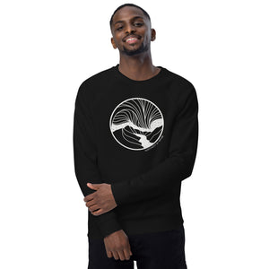 Aurora Unisex Organic Raglan Crewneck Sweatshirt