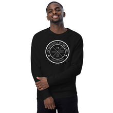 Load image into Gallery viewer, Circle Logo Unisex Organic Raglan Crewneck Sweater
