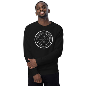 Circle Logo Unisex Organic Raglan Crewneck Sweater