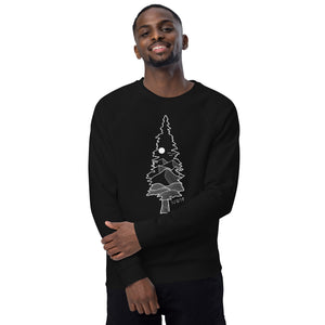 West Coast Tree Unisex Organic Raglan Crewneck Sweater