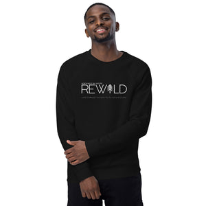 REWILD Unisex Organic Raglan Crewneck Sweater