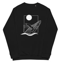 Load image into Gallery viewer, VI Humpback Unisex Organic Raglan Crewneck Sweater
