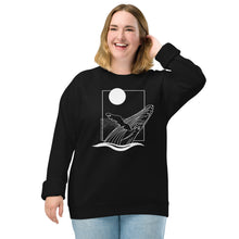 Load image into Gallery viewer, VI Humpback Unisex Organic Raglan Crewneck Sweater
