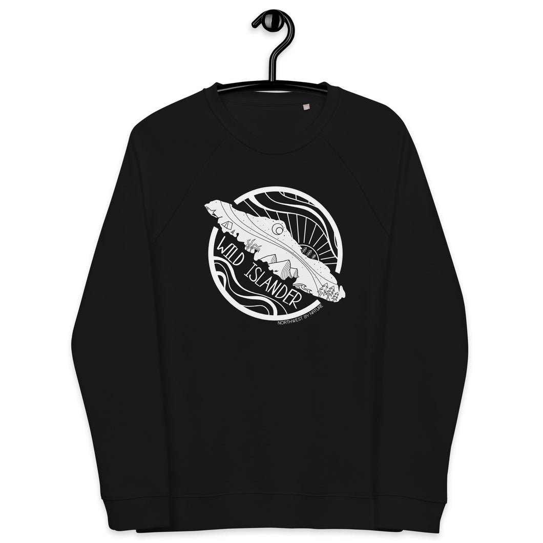 Wild Islander Unisex Organic Raglan Crewneck Sweater