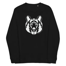 Load image into Gallery viewer, Firry Bear Unisex Organic Raglan Crewneck Sweater
