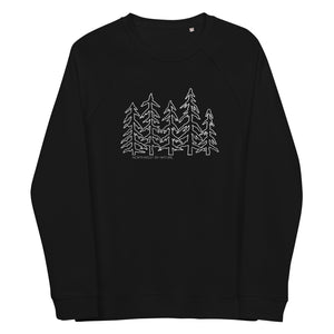 Forest Family Unisex Organic Raglan Crewneck Sweater