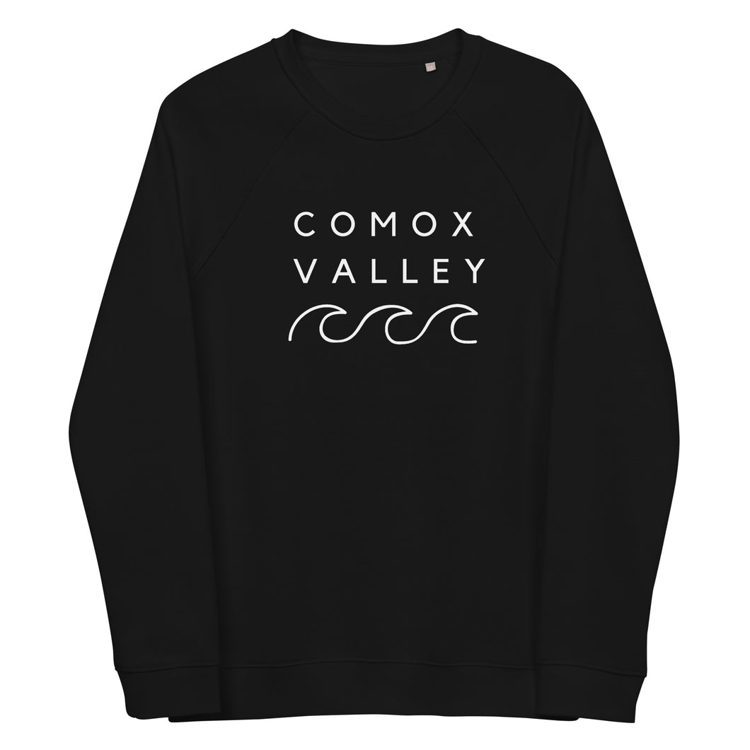 Comox Valley Unisex Organic Raglan Crewneck Sweater