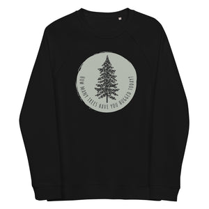 Tree Hugger Unisex Organic Raglan Crewneck Sweater