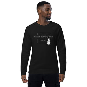 Forest Bathing Club 2 Unisex Organic Raglan Sweater