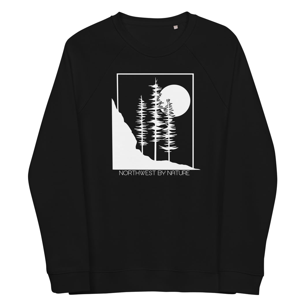 Rocky Shores Unisex Organic Raglan Crewneck Sweater