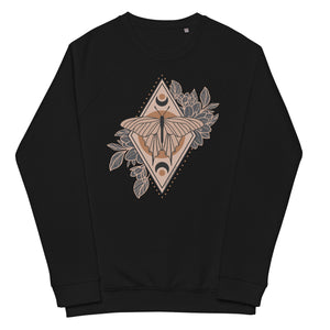 Butterfly Unisex Organic Raglan Sweatshirt