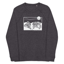 Load image into Gallery viewer, Whistler Blackcomb Unisex Organic Raglan Crewneck Sweater
