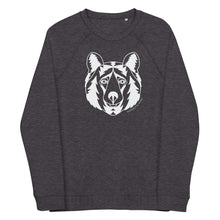 Load image into Gallery viewer, Firry Bear Unisex Organic Raglan Crewneck Sweater
