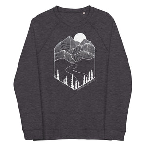 Passing Through Unisex Organic Raglan Crewneck Sweater