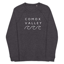 Load image into Gallery viewer, Comox Valley Unisex Organic Raglan Crewneck Sweater
