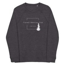 Load image into Gallery viewer, Forest Bathing Club 2 Unisex Organic Raglan Sweater
