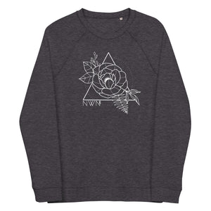 Bloom Unisex Organic Raglan Crewneck Sweater