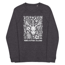 Load image into Gallery viewer, Bones and Botanicals Unisex Organic Raglan Sweatshirt
