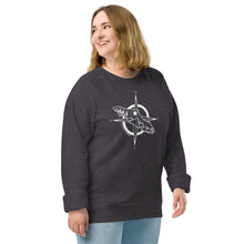 Load image into Gallery viewer, VI Compass Unisex Organic Raglan Crewneck Sweater
