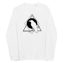 Load image into Gallery viewer, Raven Unisex Organic Raglan Crewneck Sweater
