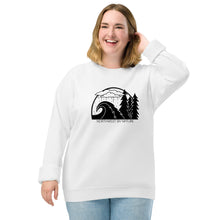 Load image into Gallery viewer, Storm Watching Unisex Organic Raglan Crewneck Sweatshirt
