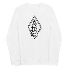 Load image into Gallery viewer, Snow Ghost Unisex Organic Raglan Crewneck  Sweatshirt
