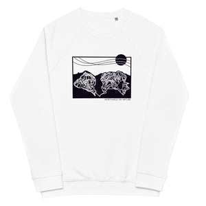 Whistler Blackcomb Unisex Organic Raglan Crewneck Sweater