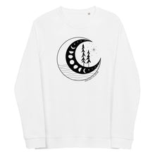 Load image into Gallery viewer, Moon Phases Unisex Organic Raglan Crewneck Sweater
