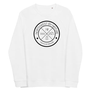 Circle Logo Unisex Organic Raglan Crewneck Sweater