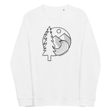 Load image into Gallery viewer, Adventure Awaits Unisex Organic Raglan Crewneck Sweater
