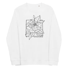 Load image into Gallery viewer, Peony Unisex Organic Raglan Crewneck Sweater
