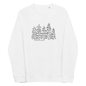 Forest Family Unisex Organic Raglan Crewneck Sweater